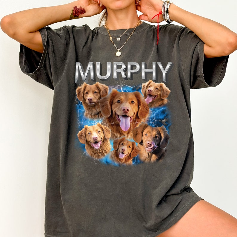 Comfort Colors Dog Tshirt, Dog Face Bootleg Shirt, Dog Owner Gifts 90s ...