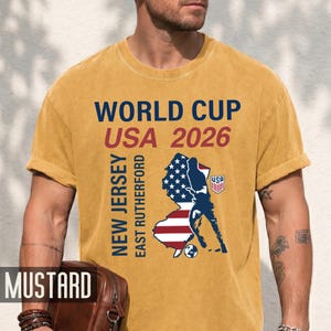 New Jersey East Rutherford Map World Cup USA 2026 Shirt, Soccer Fan Apparel Tee image 13