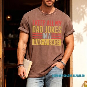 Dad Jokes T-Shirt, Dad-a-Base Shirt, Father's Day Gift image 2