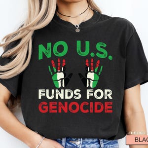Free Palestine Shirt: Profits Donated Gaza, Comfort Colors Tee image 3