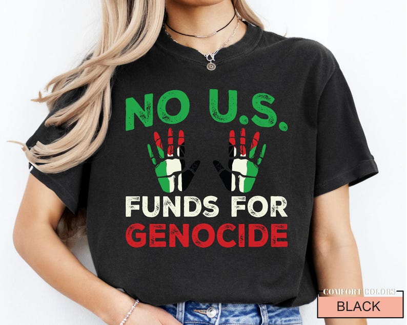 Free Palestine Shirt: Profits Donated Gaza, Comfort Colors Tee image 3