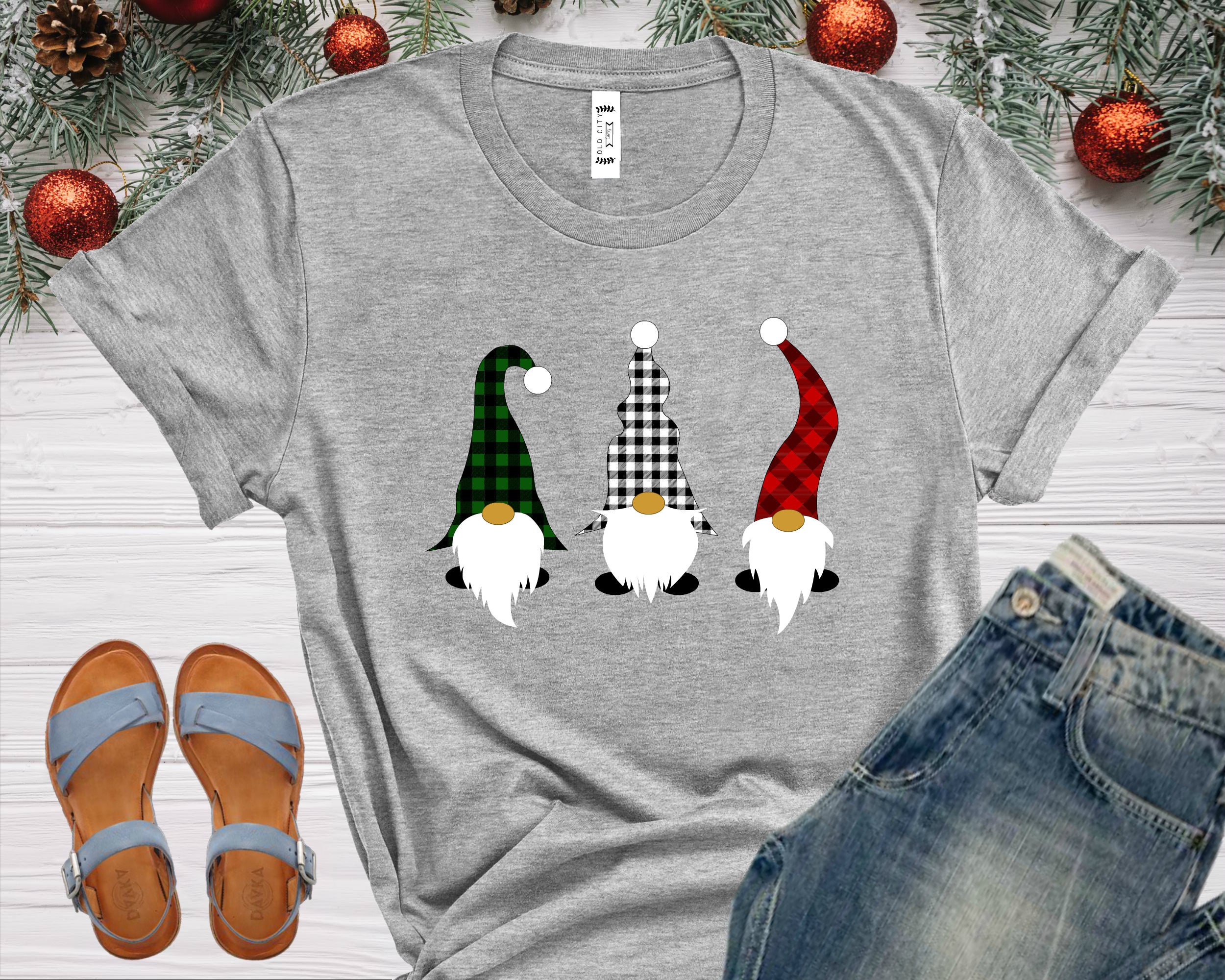 Chirstmas Gnome Shirt Gnome Christmas Shirt Women Gnomes | Etsy