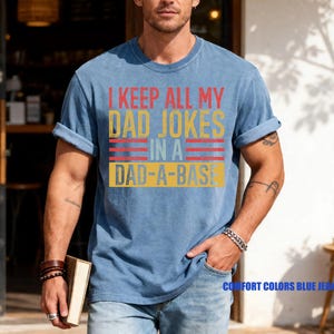Dad Jokes T-Shirt, Dad-a-Base Shirt, Father's Day Gift image 4