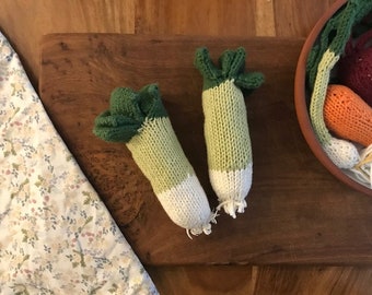 Leek knitting pattern