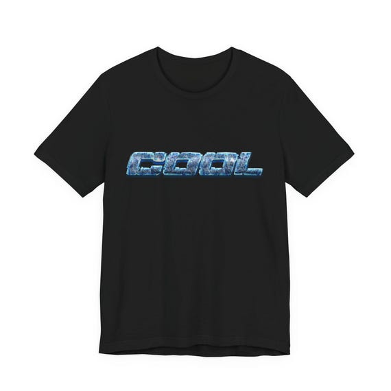 Metallic Blue Graphic T-Shirt – Airlume Cotton Streetwear Tee