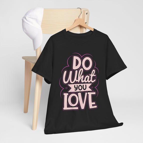 Do What You Love tee | Hand-lettered pastel pink reminder shirt