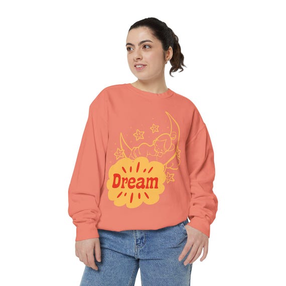 Dream Retro Moon sweatshirt | dreamy vintage moon embroidered chest