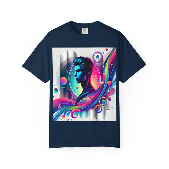 Abstract Graphic T Shirt Unisex Relaxed Fit Casual Tee