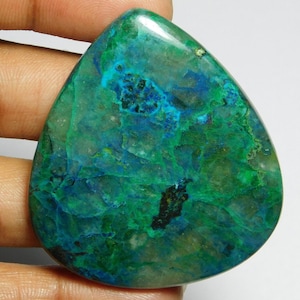 Shattuckite Gemstone Cabochon, Top Quality Natural &quot;Shattuckite&quot; Cabochons Shattuckite Loose semi precious Jewelry  (141Cts.50X45MM)