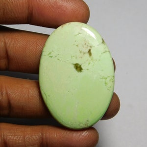 Natural Lemon Chrysoprase Cabochons Lemon Chrysoprase Gemstone Lemon Chrysoprase Loose semi precious Jewelry gemstone (71Cts.43X30MM)
