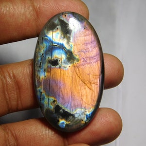 Labradorite Cabochon labradorite Gemstone labradorite DIY jewelry labradorite loose stone labradorite semi precious (103Cts.50X29MM)