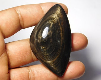 150Cts.60X42MM Natural Fire sheen obsidian Smooth Cabochon Fire sheen obsidian Loose Gemstones Fire sheen obsidian Loose semi precious