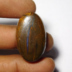 Natural Boulder opal Gemstone Top Quality Boulder opal Cabochon Boulder opal Loose semi precious Opal Jewelry gemstone (50Cts.31X19MM)