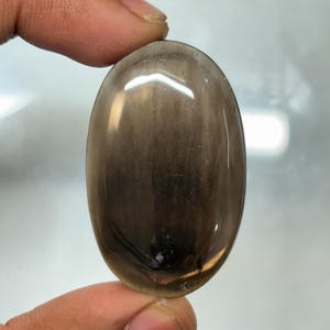 Smoky quartz gemstone Cabochon this Quartz has Healing benefits like stress relief Smoky quartz semi precious gemstone 62cts, 43X27 MM
