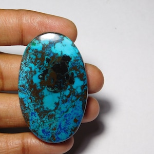 Natural Shattuckite Gemstone Top Quality Shattuckite Cabochon Shattuckite Loose semi precious Jewelry  (111Cts.50X31MM)