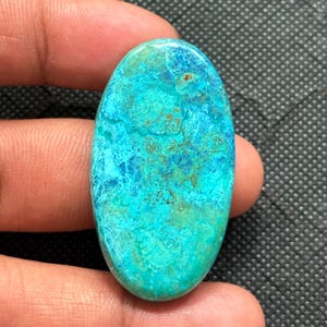 Natural Shattuckite Gemstone Top Quality Shattuckite Cabochon Shattuckite Loose semi precious Jewelry  (78Cts.45X26MM)