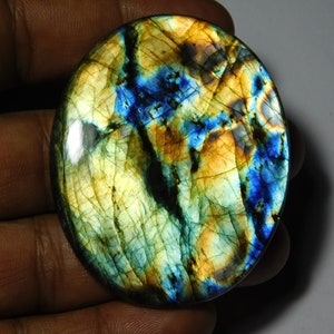 Labradorite Cabochons Spectrolite Labradorite Gemstone Labradorite Top Quality Loose stone Labradorite semi precious (178Cts.60X49MM)