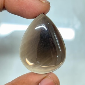 Smoky quartz gemstone Cabochon this Quartz has Healing benefits like stress relief Smoky quartz semi precious gemstone 46cts, 34X27 MM