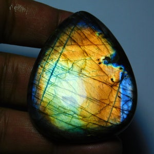 Labradorite Cabochons Spectrolite Labradorite Gemstone Labradorite Top Quality Loose stone Labradorite semi precious (194Cts.57X44MM)
