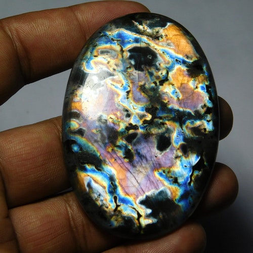 Labradorite Cabochons shops Spectrolite Labradorite Gemstone Labradorite Top Quality Loose stone Labradorite semi precious (248Cts.68X46MM)