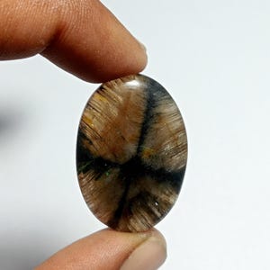 chiastolite gemstone cabochon - chiastolite semi precious stone Natural Handcrafted chiastolite cabochon jewelry making 49 cts 33X22 MM