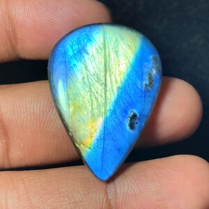 Multi labradorite Gemstone cabochon-Multi Flashy labradorite Gemstone Best Polished ,Handmade- jewelry Making Using stone  (53Cts.37X27MM)
