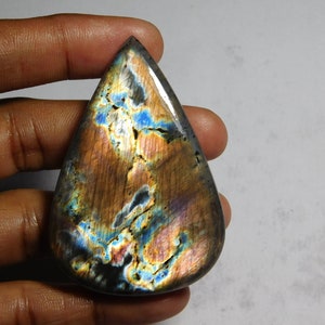 Labradorite Cabochons Spectrolite Labradorite Gemstone Labradorite Top Quality Loose stone Labradorite semi precious (166Cts.62X42MM)