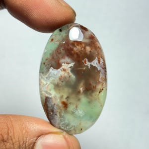 Top Quality Green Chalcedony Gemstone Green Chalcedony Cabochons Chalcedony Loose semi precious Jewelry making gemstone (50Cts.38X23MM)