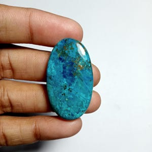 Shattuckite Gemstone Cabochon, Top Quality Natural &quot;Shattuckite&quot; Cabochons Shattuckite Loose semi precious Jewelry  (50Cts.39X22MM)
