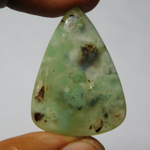Top Quality Green Chalcedony Gemstone Green Chalcedony Cabochons Chalcedony Loose semi precious Jewelry making gemstone (31Cts.35X25MM)