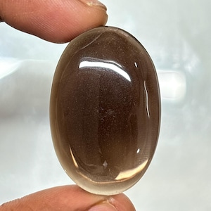 Smoky quartz gemstone Cabochon this Quartz has Healing benefits like stress relief Smoky quartz semi precious gemstone 58cts, 41X27 MM