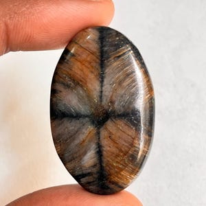 chiastolite gemstone cabochon - chiastolite semi precious stone Natural Handcrafted chiastolite cabochon jewelry making 66 cts 40X25 MM