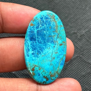 Natural Shattuckite Gemstone Top Quality Shattuckite Cabochon Shattuckite Loose semi precious Jewelry  (33Cts.42X24MM)