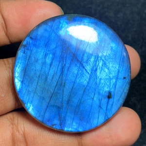 Multi labradorite Gemstone cabochon-Multi Flashy labradorite Gemstone Best Polished ,Handmade- jewelry Making Using stone  (153Cts.47X47MM)