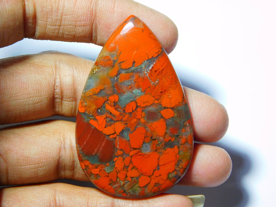 Pendentif Cœur En Jaspe Rouge - Pierre Naturelle Semi-précieuse, Bijou énergétique Et élégant - 6