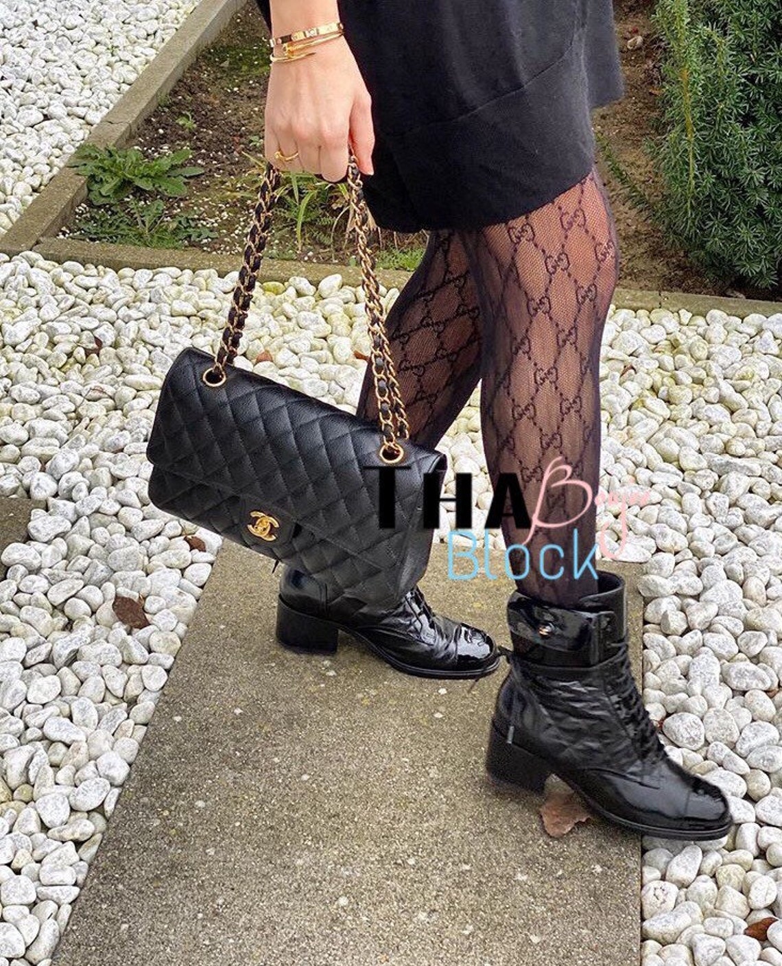 gg lace tights