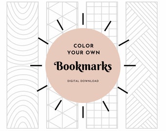 Printable Color Your Own Bookmarks