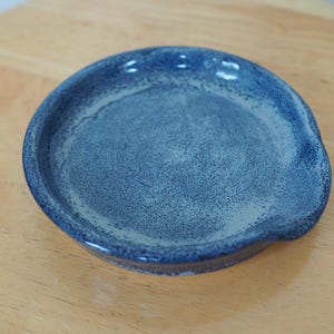 Spoon Rest - 4.5&quot; wide - Handmade Wheel Thrown Ceramic Spoon Rest - Spoon Holder - Utensil Rest - Spoon Dish