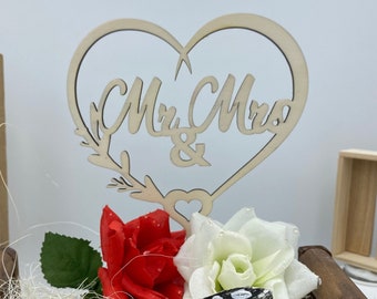 Cake topper Tortenstecker Hochzeit Tortendeko