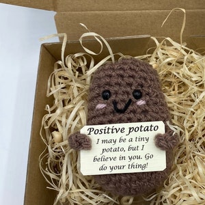 Emotional Potato, Positive Potato, Sorgenfresser gehäkelt Bild 4