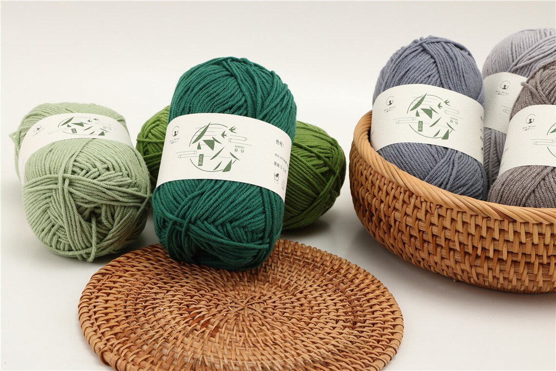 DK Cotton Yarn Blended Medium Modal Blend Yarn for Knitting Etsy