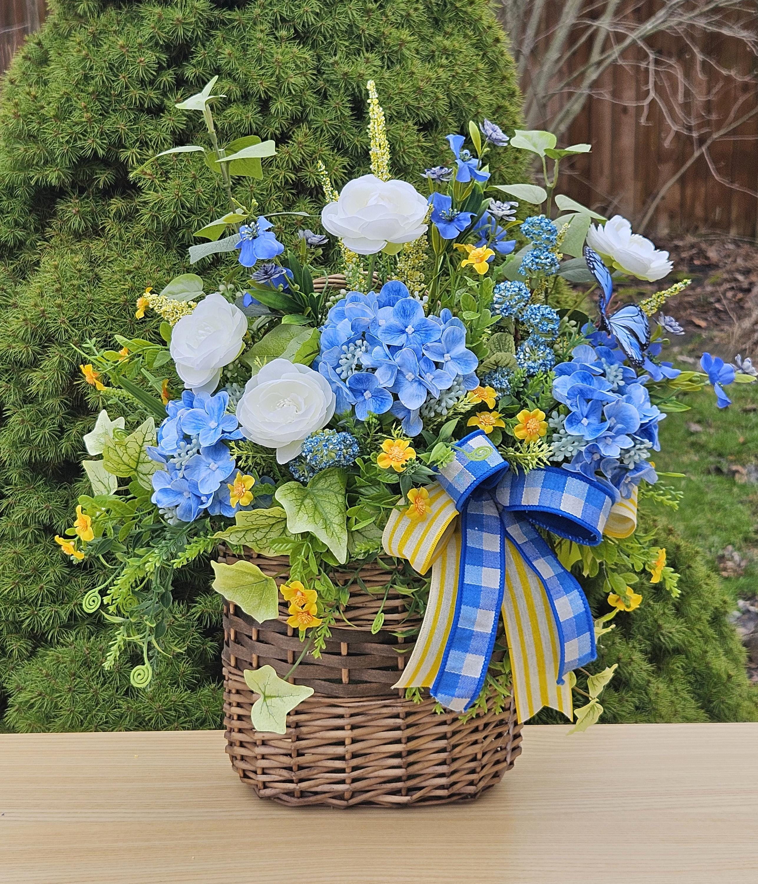 Hydrangea Basket Door - Etsy