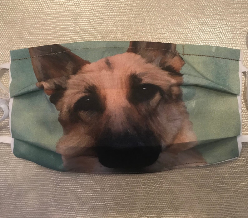 German Shepherd Face Mask, Spaniel Face Mask, Dogs Face Mask, Border