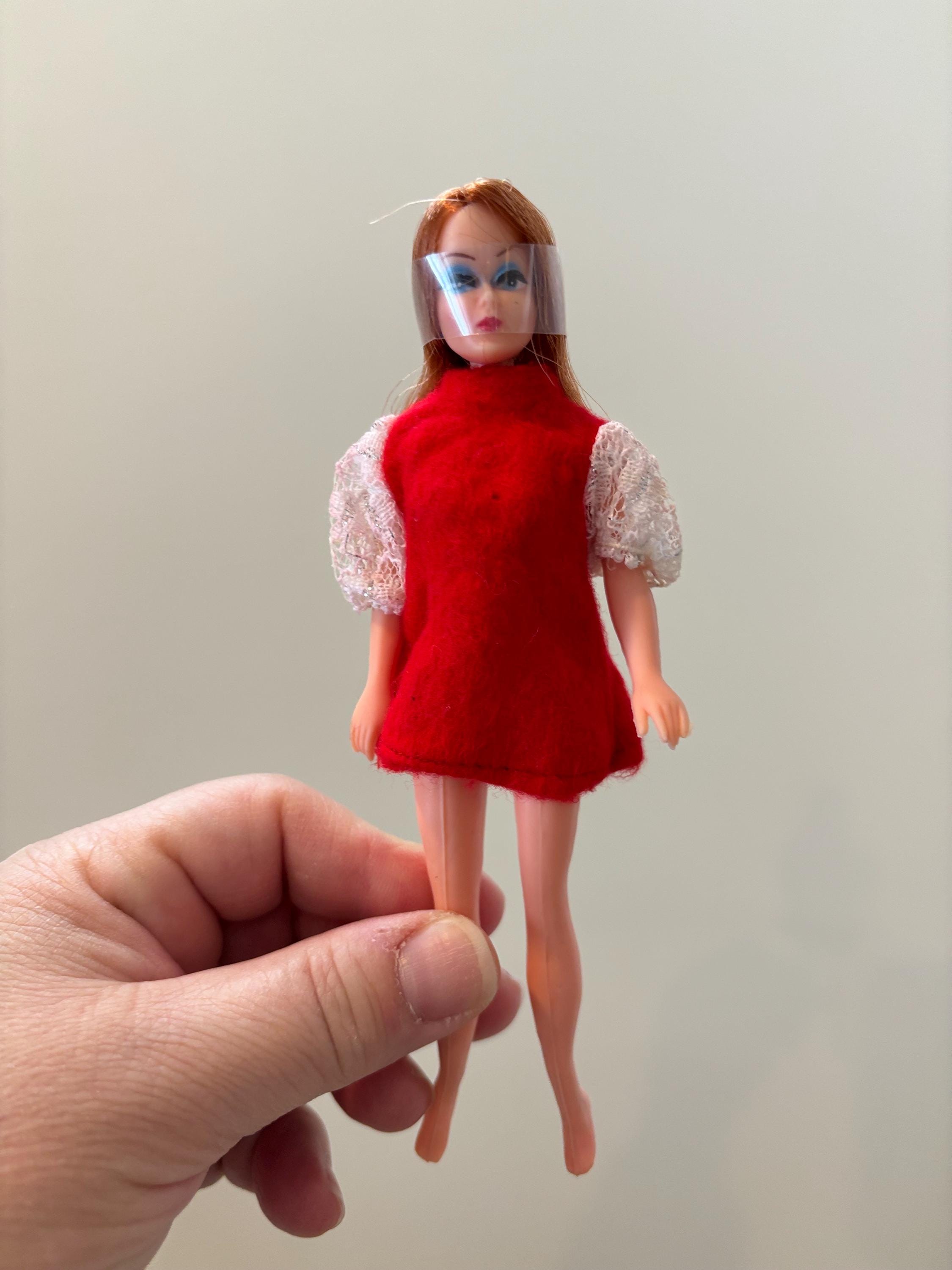 碧い瞳のドール 古い人形箱入り