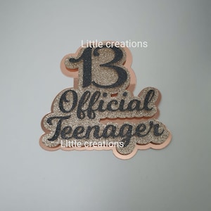 Official Teenager layered cake topper SVG **Digital Download** / 13th birthday / teen /happy birthday / cutting file / cake / party