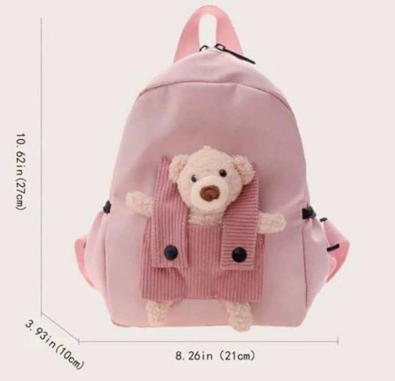 Personalised teddy backpack,toddler nursery rucksack,packpack with bear,back to school bag,school bag,nursery bag,childrens treat bag image 10
