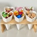 Ceramic cone heart snacking station,heart snack holders,party snacks,cheese,sweets cones,dip dish snack dish,sweets dish,party sweet dish