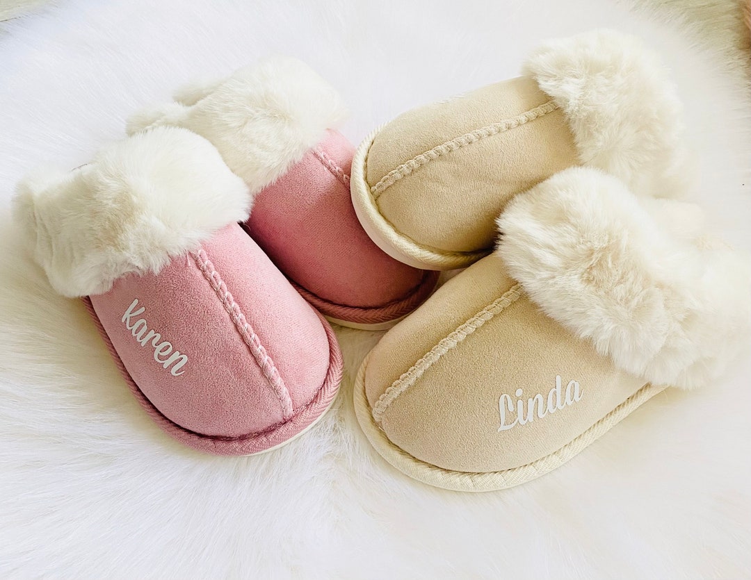 Personalised Womens Slippers,womens Footwear,lounge Slippers,gifts for