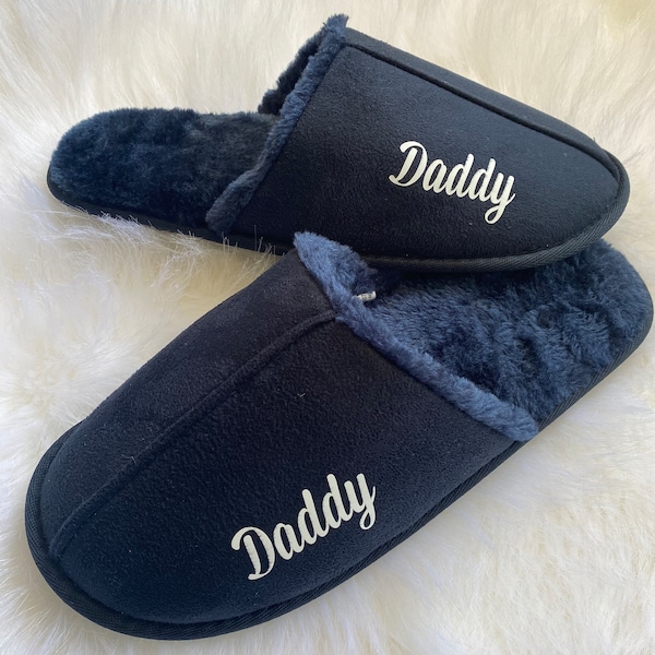 Personalised men’s slippers,loungewear slippers,gifts for him,Father’s Day gift,men’s footwear,slippers for men,casual footwear,Christmas