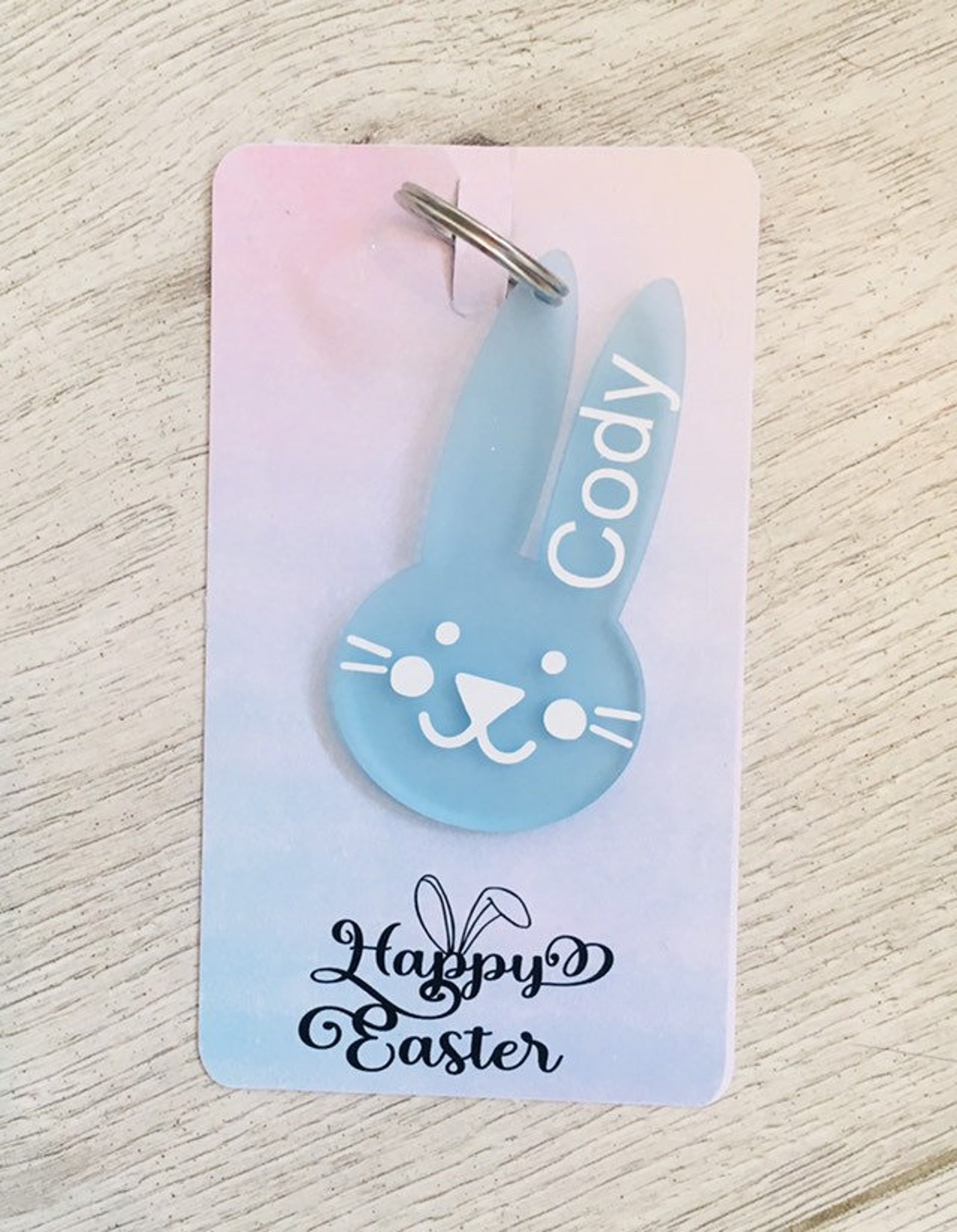Personalised bunny keyrings novelty childrens keyrings Etsy